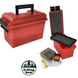 MTM PISTOL RANGE KIT O-RING SEALED CLEAR RED
