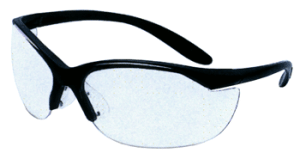 HOWARD LEIGHT VAPOR II GLASSES BLACK FRAME/CLEAR LENS