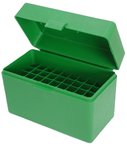 MTM AMMO BOX LARGE RIFLE 50 ROUNDS FLIP TOP STYLE