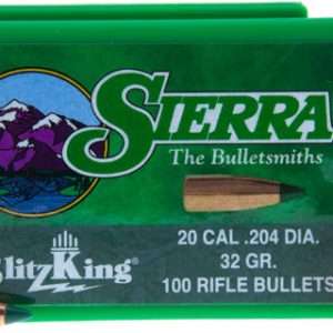 SIERRA BULLETS .20 CAL .204 32GR BLITZKING 100CT