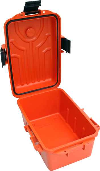 MTM SURVIVOR DRY BOX LARGE 10"X7"X5" ORANGE - Image 2