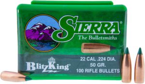 SIERRA BULLETS .22 CAL .224 50GR BLITZKING 100CT