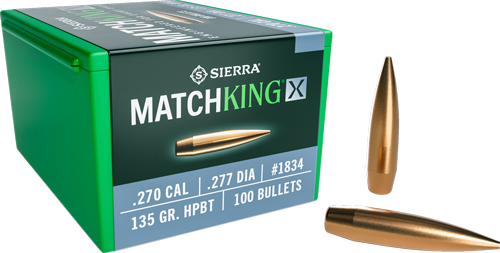 SIERRA BULLETS .270 CAL .277 135GR HPBT MATCHKING X 100CT