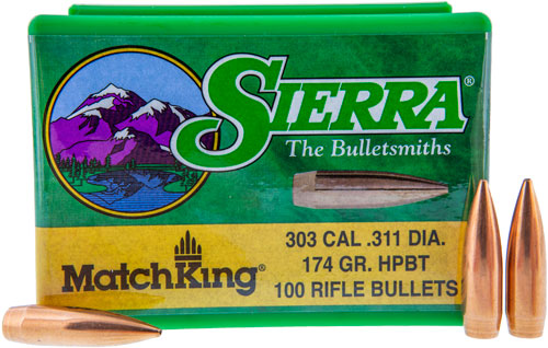 SIERRA BULLETS .303 CAL .311 174GR HP-BT MATCH 100CT - Image 2