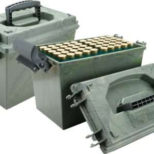 MTM AMMO BOX SHOTSHELL DRY BOX 12GA UP TO 3.5" 100RDS CAMO