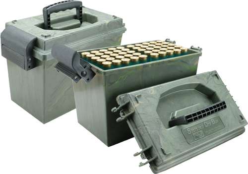 MTM AMMO BOX SHOTSHELL DRY BOX 12GA UP TO 3.5" 100RDS CAMO