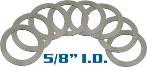 YHM BARREL SHIM SET 5/8" I.D. SET OF 6