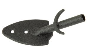 SKULL HOOKER FLUSH WALL MOUNT BLK