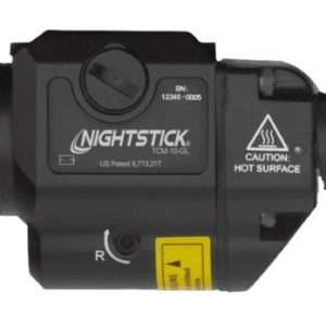 NIGHTSTICK COMPACT HANDGUN LIGHT W/GREEN LASER FOR GLOCK