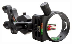 TRUGLO BOW SIGHT STORM 5-PIN .019 DIA W/LIGHT BLACK
