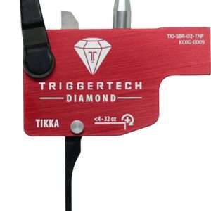 TRIGGERTECH TIKKA SINGLE STAGE BLACK DIAMOND FLAT BLACK/RED