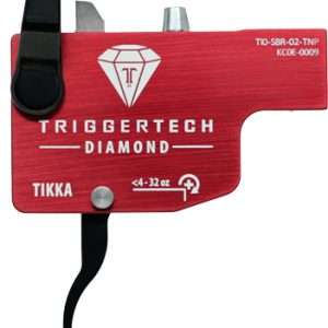 TRIGGERTECH TIKKA SINGLE STAGE BLACK DIAMOND CURVED BLK/RED