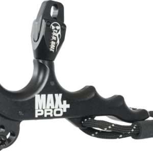 T.R.U. BALL RELEASE MAX PRO+ HAND HELD 4-FINGER THUMB BLACK