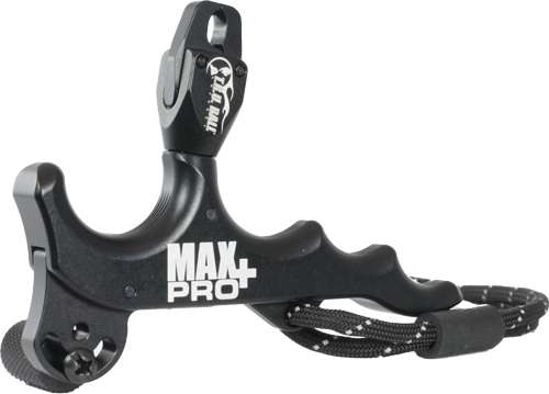 T.R.U. BALL RELEASE MAX PRO+ HAND HELD 4-FINGER THUMB BLACK