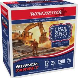 WINCHESTER TARGET 12GA 2.75" 1-1/8OZ #7.5 1200FPS 250R CASE