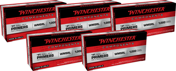 WINCHESTER PRIMERS 41 PARA RIFLE 5000 PACK CASE - Image 3