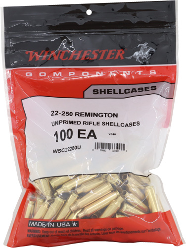 WINCHESTER UNPRIMED CASES 22-250 REM 100 PACK 20PK/CS - Image 2
