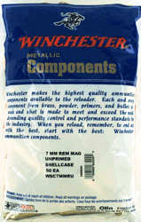 WINCHESTER UNPRIMED CASES 7MM REM MAG 50 PACK 20PK/CS