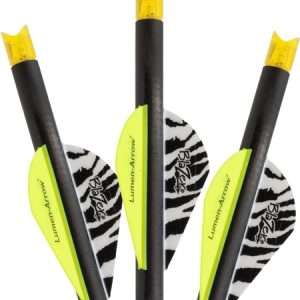 LUMENOK XBOW ARROW 20" CARBON HD ORANGE CRESCENT NOCK 3PK