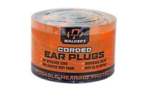 WALKER'S FOAM EAR CRDED PLUGS 50PK