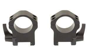 WARNE MAXIMA 1" HRZ QD HI RINGS BLK